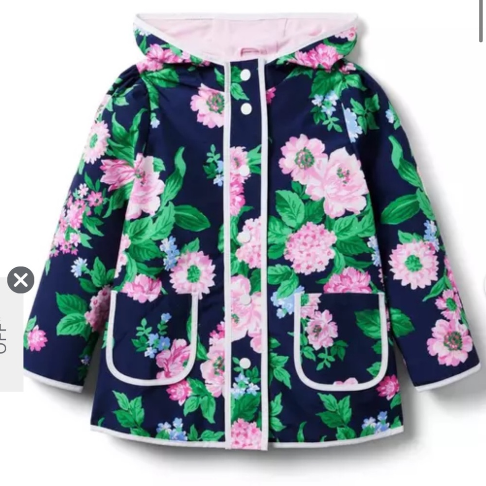 Janie and Jack Classic Floral Raincoat